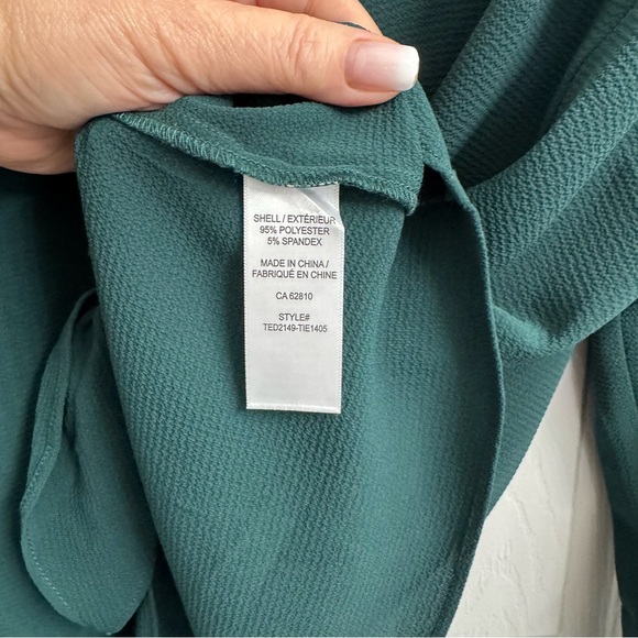 Ricki's Deep Green Women's Long Sleeve Blouse-18- NWOT - Picture 5 of 8